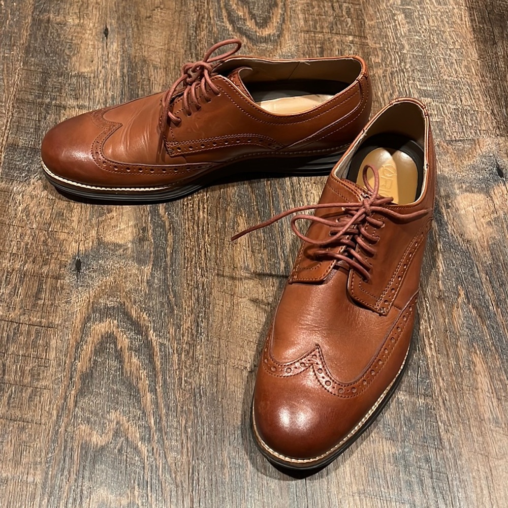 Cole Haan Men’s 9 ØriginalGrand Wingtip Oxford- Java